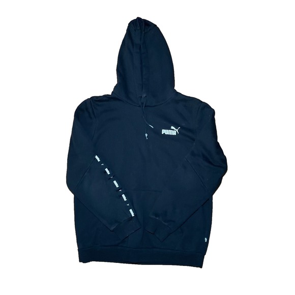 Puma Women's Black Logo Hoodie -‎ Medium - Picture 1 of 4